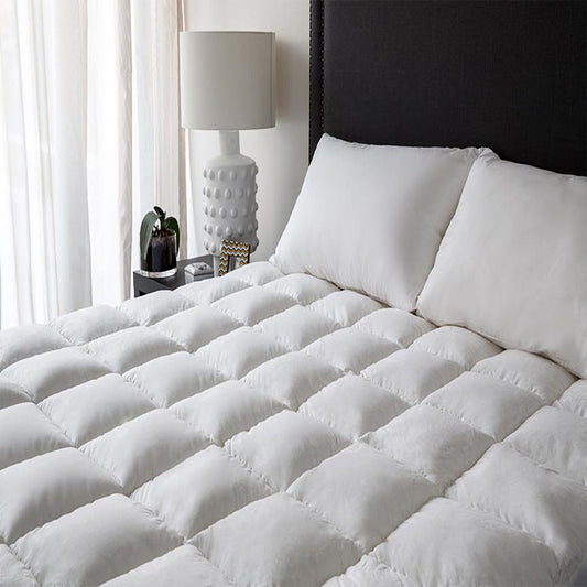 Super King Bed Renee Taylor Deluxe 1000 GSM High Loft Fully Fitted Mattress Topper