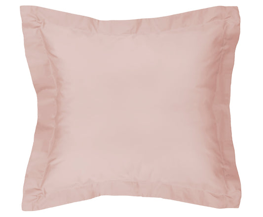 Algodon 300TC Cotton Euro Pillowcase - 65X65cm (Blush)