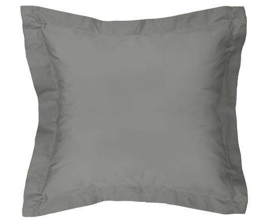 Algodon 300TC Cotton Euro Pillowcase - 65X65cm (Charcoal)