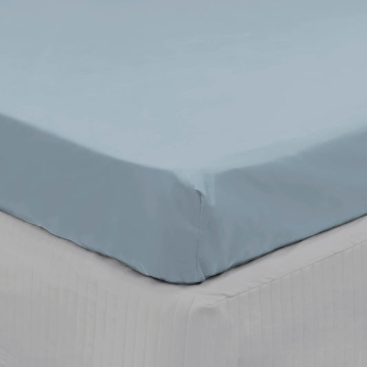 Algodon 300TC Cotton Fitted Sheet - Long Single (Faded Denim)