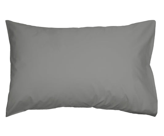 Algodon 300TC Cotton Twin Pack Pillowcase - 48X74cm (Charcoal)