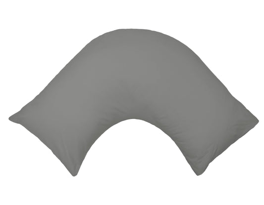Algodon 300TC Cotton VShape Pillowcase - 37X74cm (Charcoal)