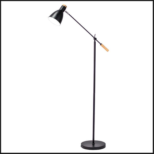 Lexi Lighting Scandinavian Adjustable Floor Lamp - Black