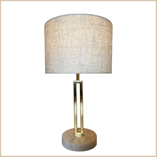 Lexi Lighting Margleus Metal Table Lamp with Marble Base