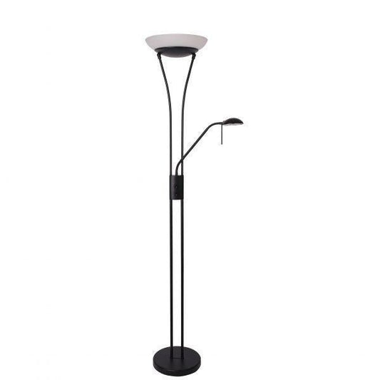 2 X Lexi Lighting Reed LED Mother & Child Floor Lamp - Black