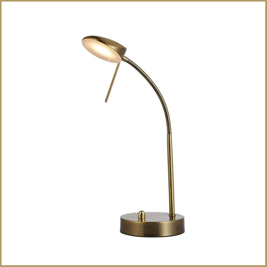 Lexi Lighting Jella LED Table Lamp - Antique Brass