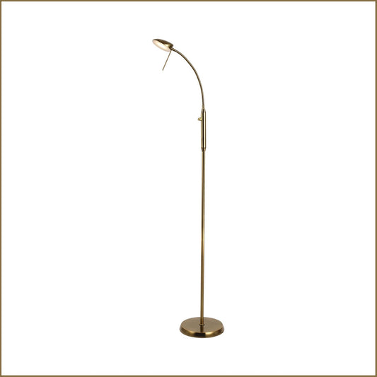 Lexi Lighting Jella LED Floor Lamp - Antique Brass