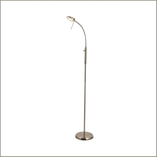 Lexi Lighting Jella LED Floor Lamp - Satin Chrome