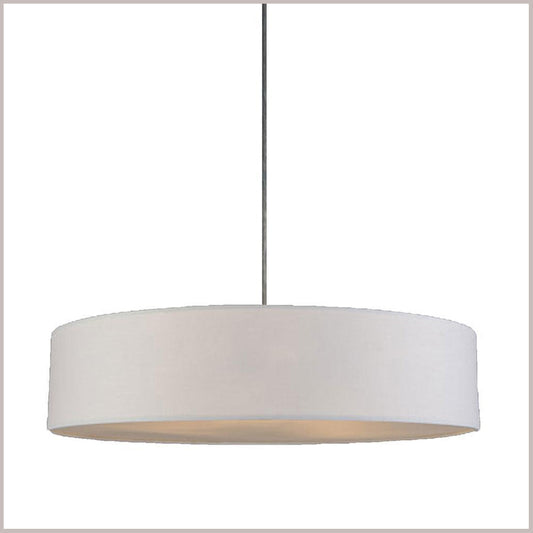 2 X Lexi Lighting Mara Drum Pendant Light with White Shade